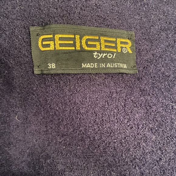 Geiger Navy Boiled Wool Sweater Jacket - Picture 8 of 9